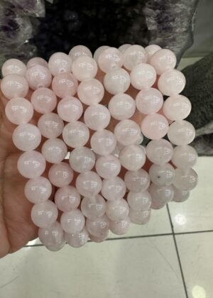 stones of pera pembe kuvars bileklik